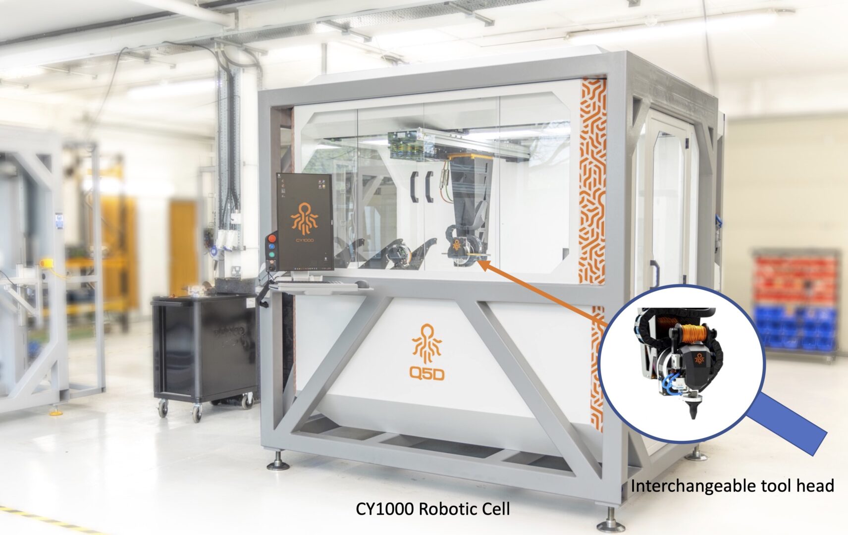 5-Axis additive manufacturing robot that automates eliminates wire harnesses