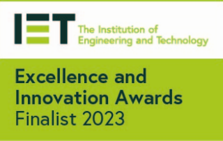 IET Excellence and Innovation Awards Finalist badge