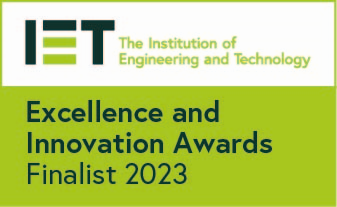 IET Excellence and Innovation Awards Finalist badge