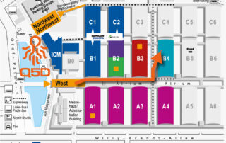 Map of productronica 2025