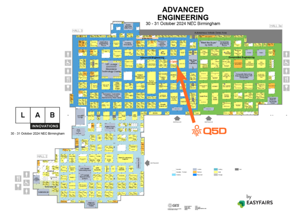 Map showing location of stand P175 for Q5D