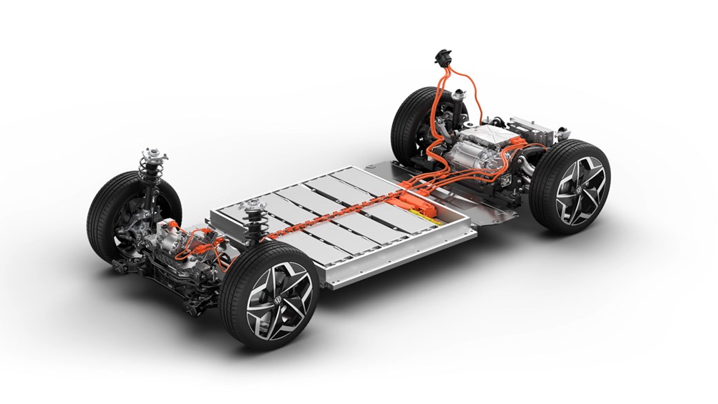 an ev platform showing batteries